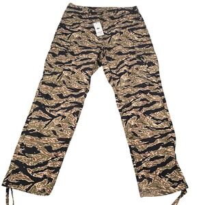 Lacoste Men's 36 Tiger Camo Cargo Pants Cotton Utility Streetwear NWT